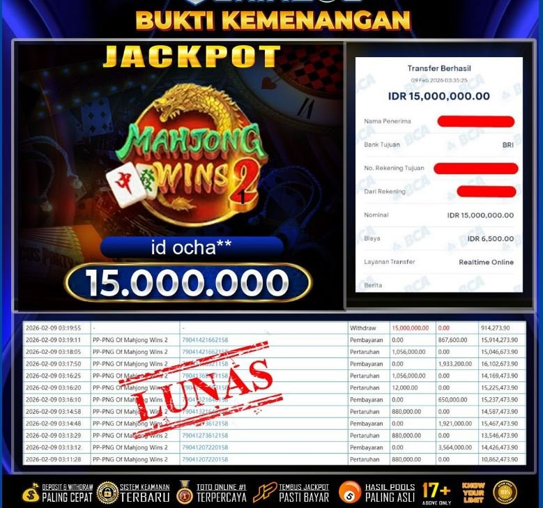 GOKUTOGEL : Bukti Pembayaran JP13