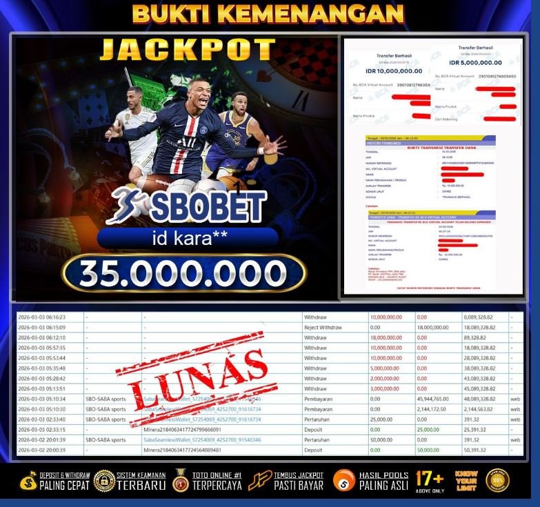GOKUTOGEL : Bukti Pembayaran JP18